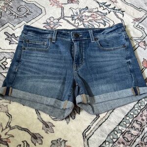 American Eagle Outfitters Blue Jean Shorts Distressed Casual